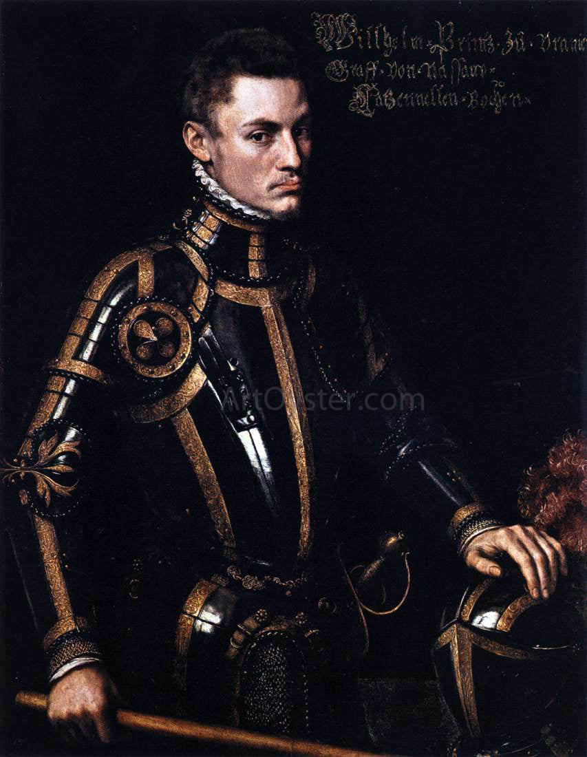 Anthonis Mor Van Dashorst Portrait of William of Orange - Canvas Print