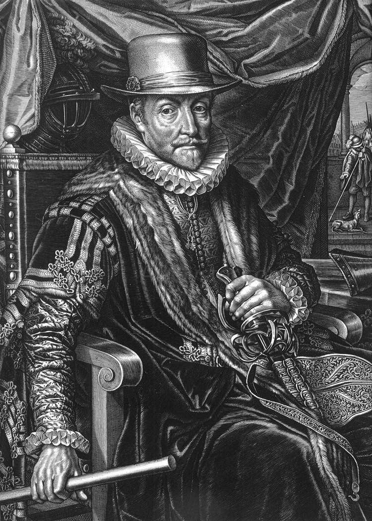 Willem Jacobsz Delff Portrait of William the Silent (detail) - Canvas Print