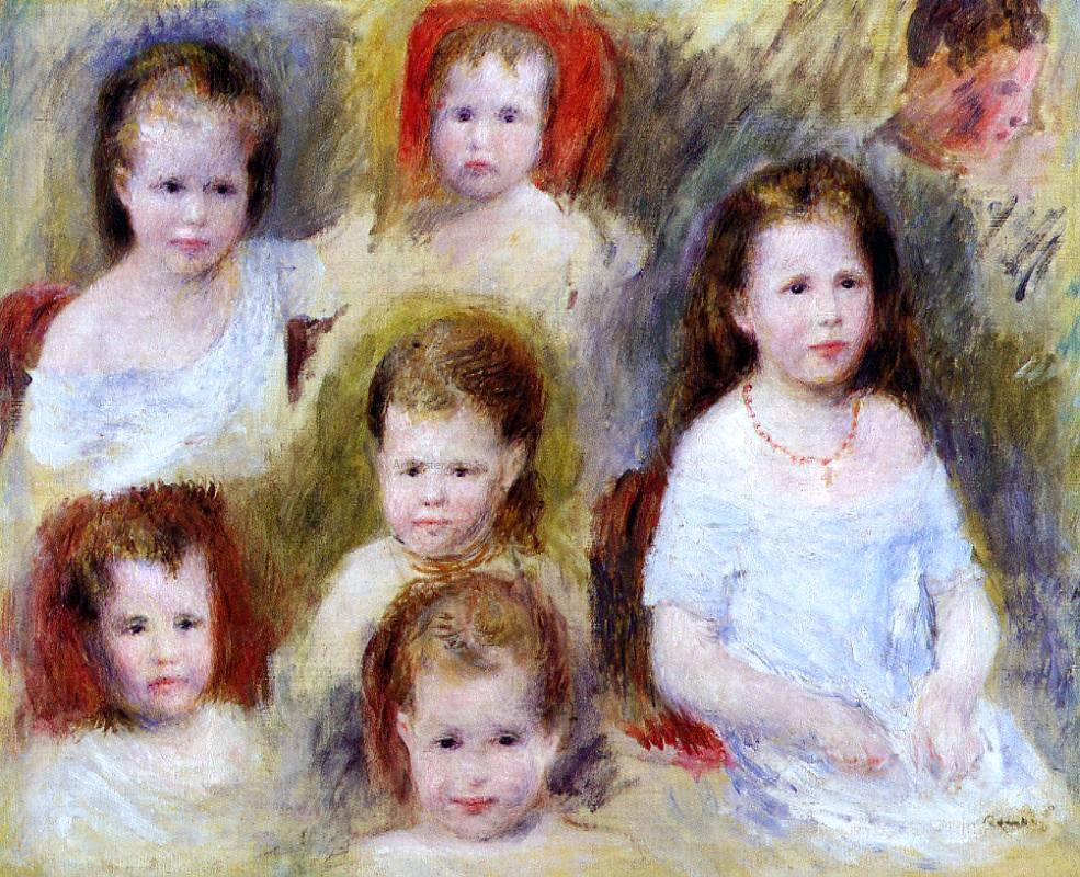 Pierre Auguste Renoir Portraits of Marie-Sophie Chocquet - Canvas Print