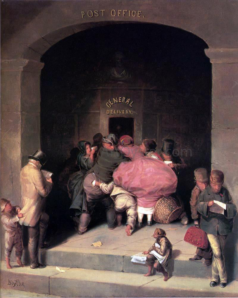 David Gilmore Blythe Post Office - Canvas Print