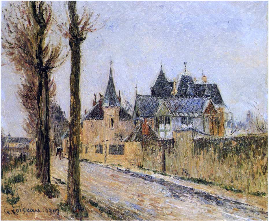 Gustave Loiseau Pothius Quay in Pontoise - Canvas Print