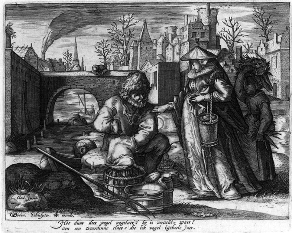 Gillis Van Breen Poultry Seller - Canvas Print