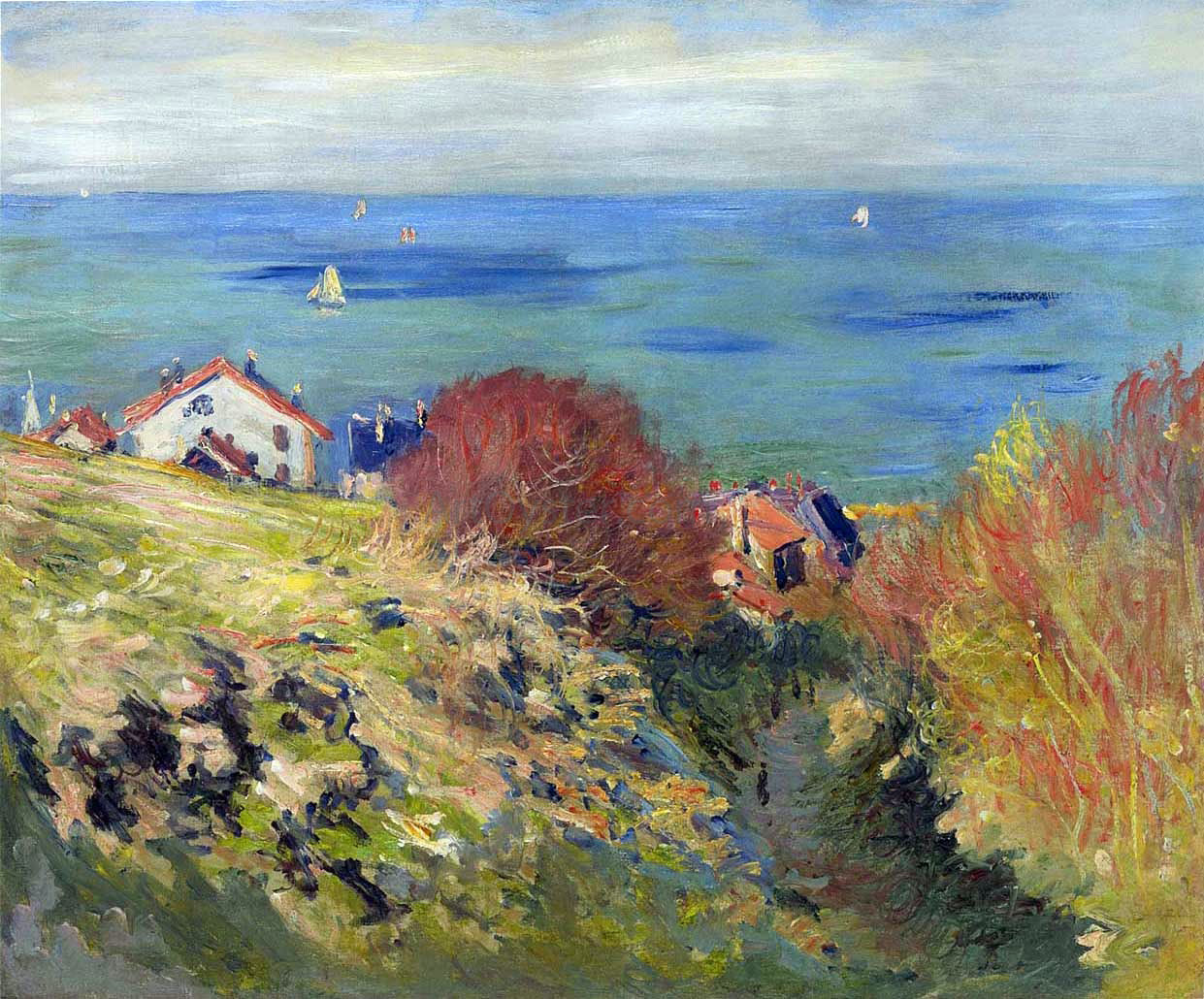 Claude Oscar Monet Pourville - Canvas Print