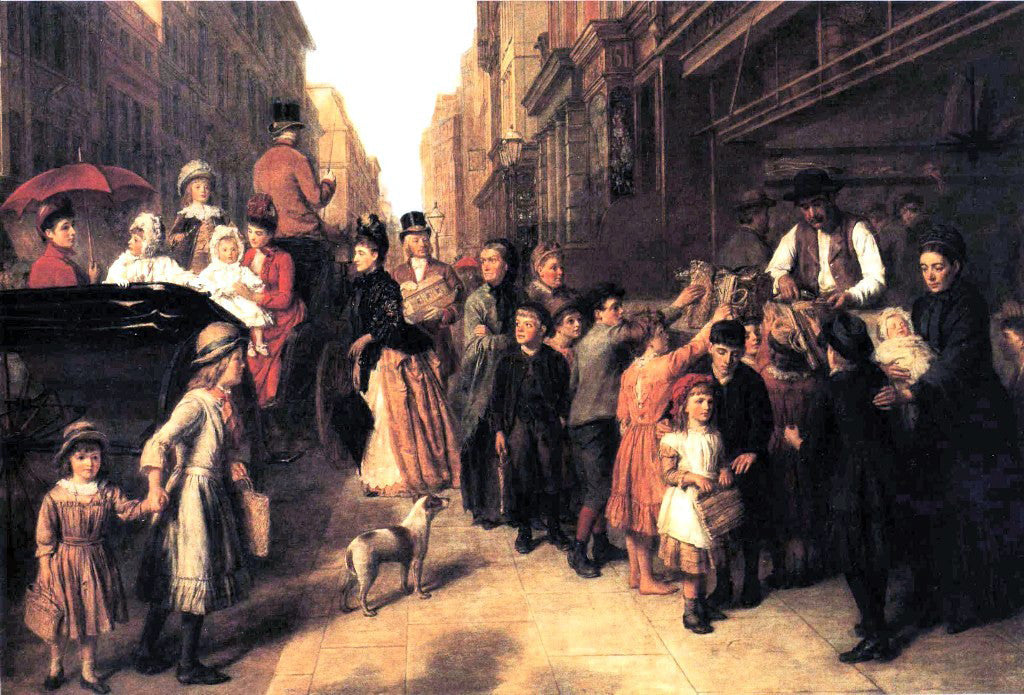 William Powell Frith Poverty and Wealth - Canvas Print