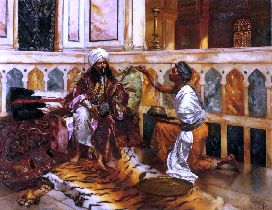 Rudolph Ernst Preparing the Hookah - Canvas Print