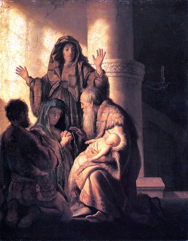 Rembrandt Van Rijn Presentation in the Temple - Canvas Print
