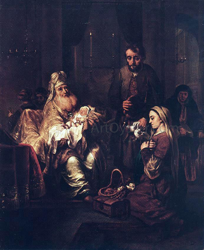 Gerbrand Van den Eeckhout Presentation in the Temple - Canvas Print