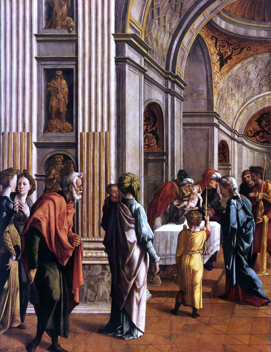 Jan Van Scorel Presentation of Jesus in the Temple - Canvas Print