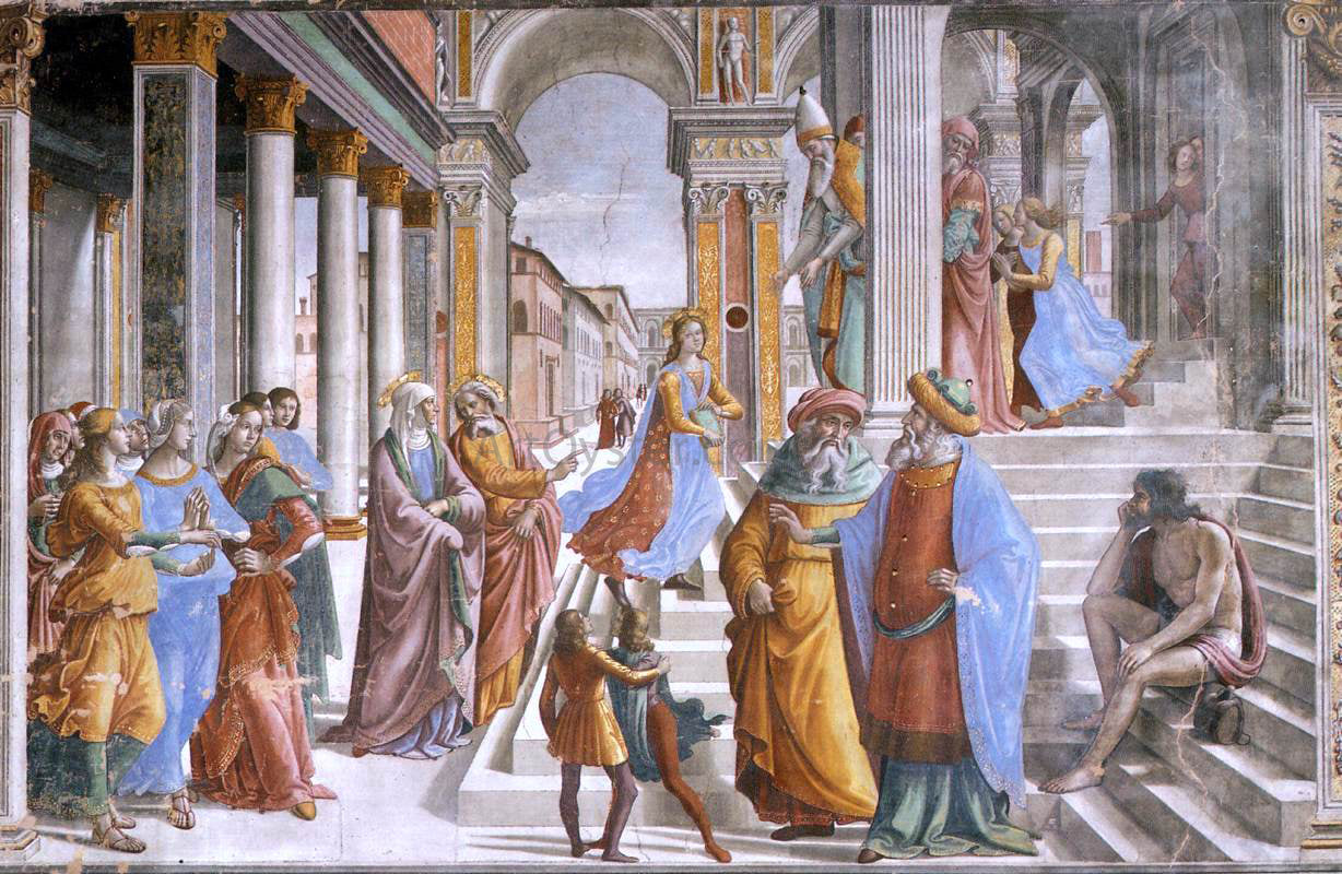 Domenico Ghirlandaio Presentation of the Virgin at the Temple - Canvas Print