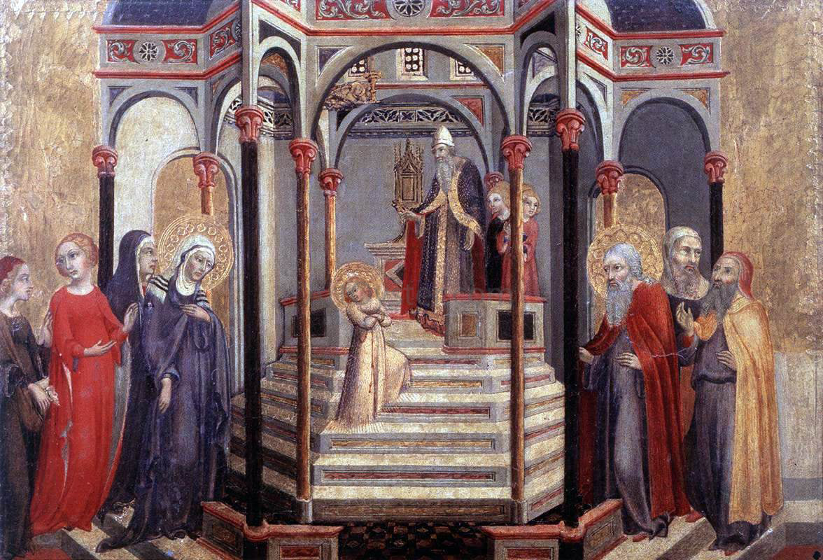 Sano Di Pietro Presentation of the Virgin at the Temple - Canvas Print