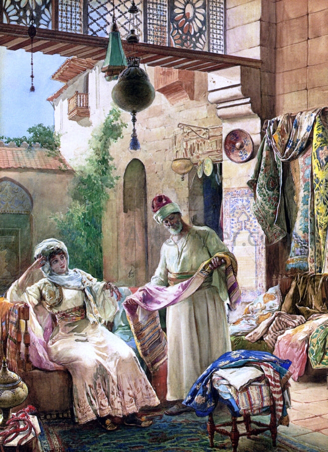 Amedeo Momo Simonetti Presenting His Finest Fabrics - Canvas Print