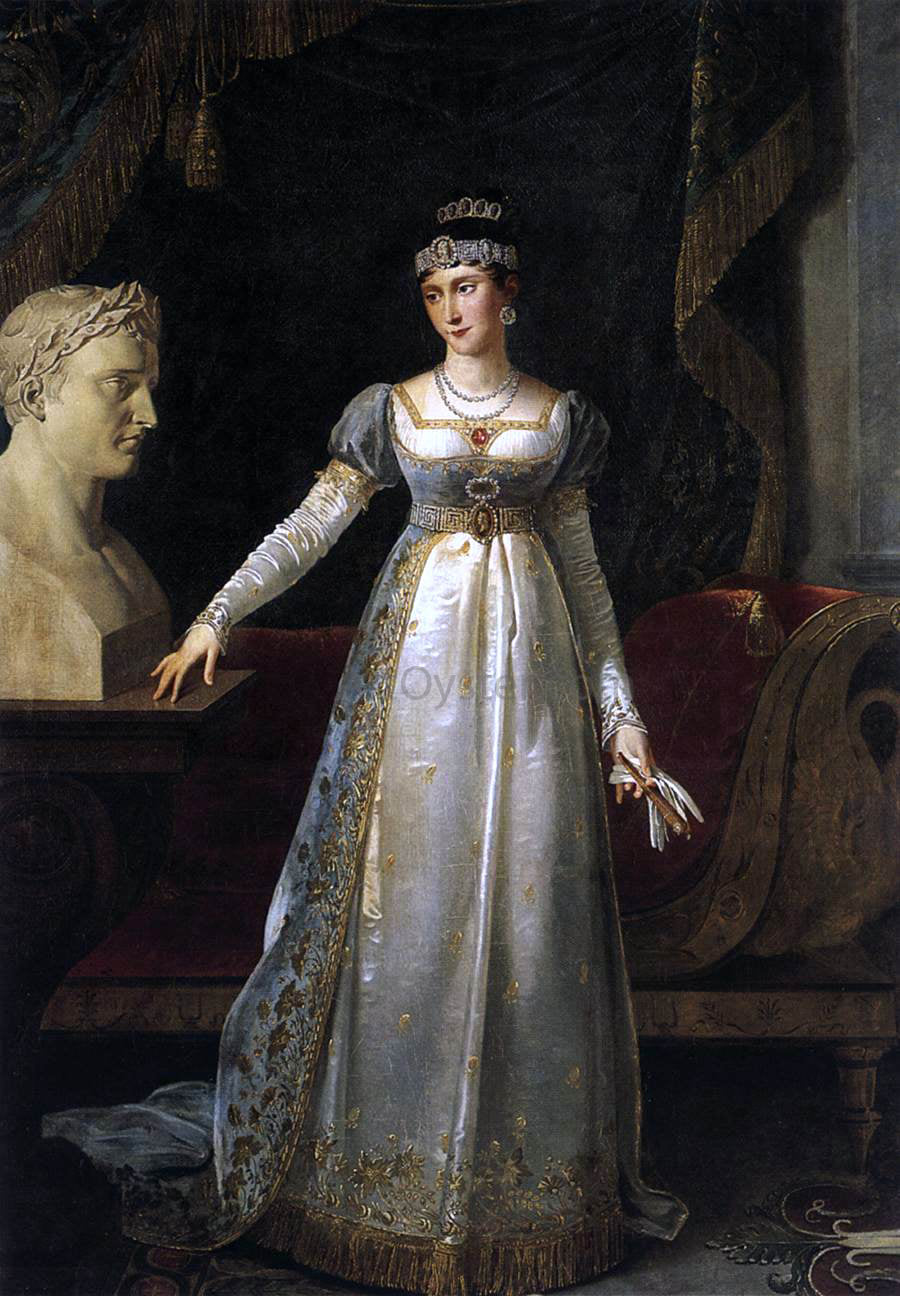 Robert Lefevre Princess Pauline Borghese - Canvas Print