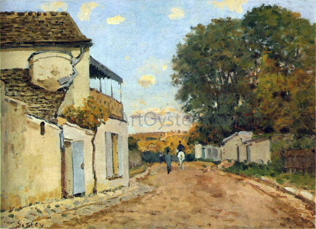 Alfred Sisley Princesse Street in Louveciennes - Canvas Print