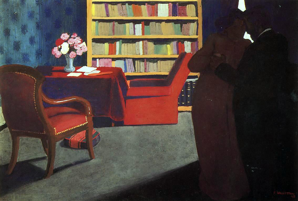 Felix Vallotton A Private Conversation - Canvas Print