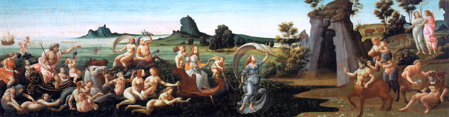 Bartolomeo Di Giovanni Procession of Thetis - Canvas Print