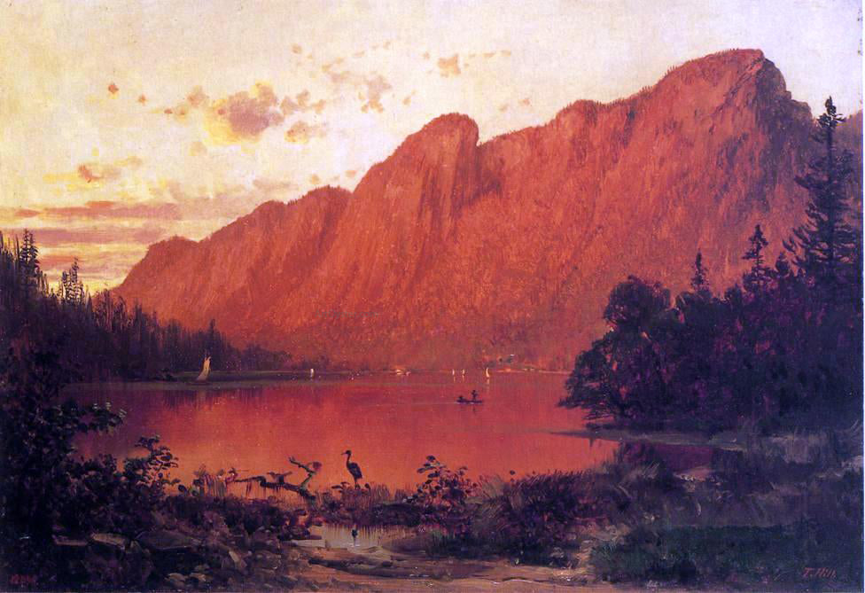 Thomas Hill Profile Peak from Profile Lake, New Hampshire - Canvas Print