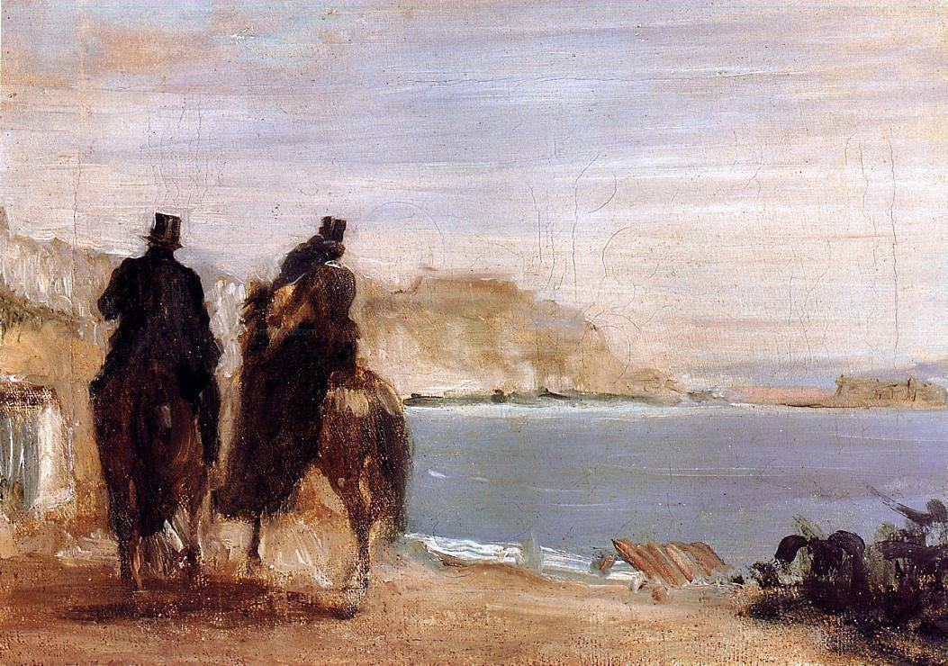 Edgar Degas Promenade by the Sea - Canvas Print