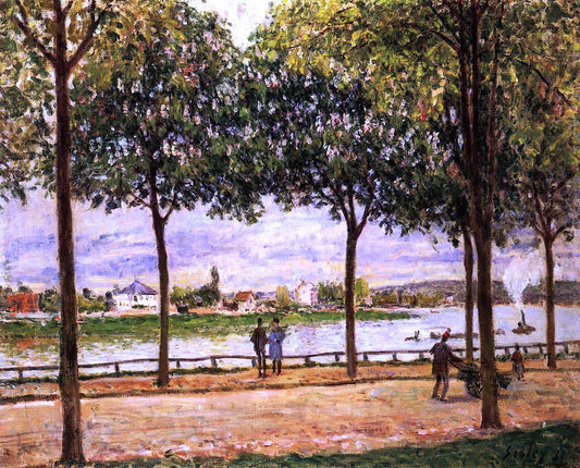 Alfred Sisley Promenade of Chestnut Trees - Canvas Print