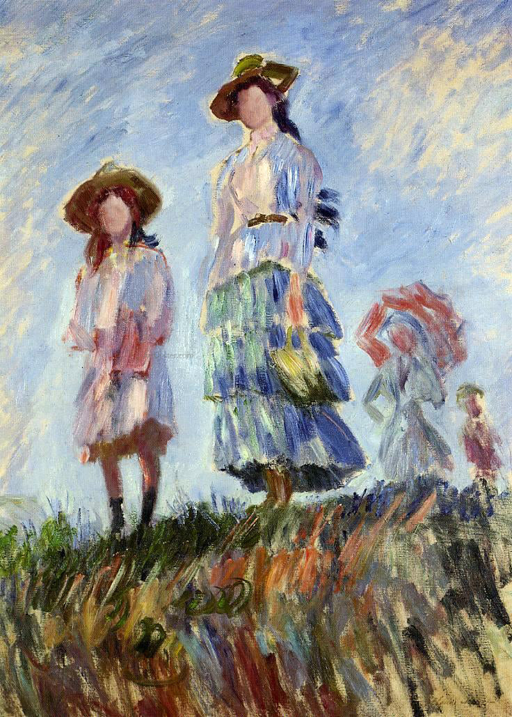 Claude Oscar Monet Promenade (study) - Canvas Print