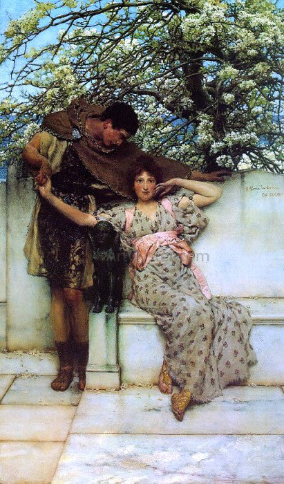 Sir Lawrence Alma-Tadema Promise of Spring - Canvas Print