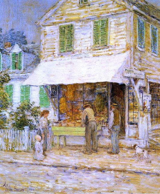 Frederick Childe Hassam Provincetown Grocery Store - Canvas Print