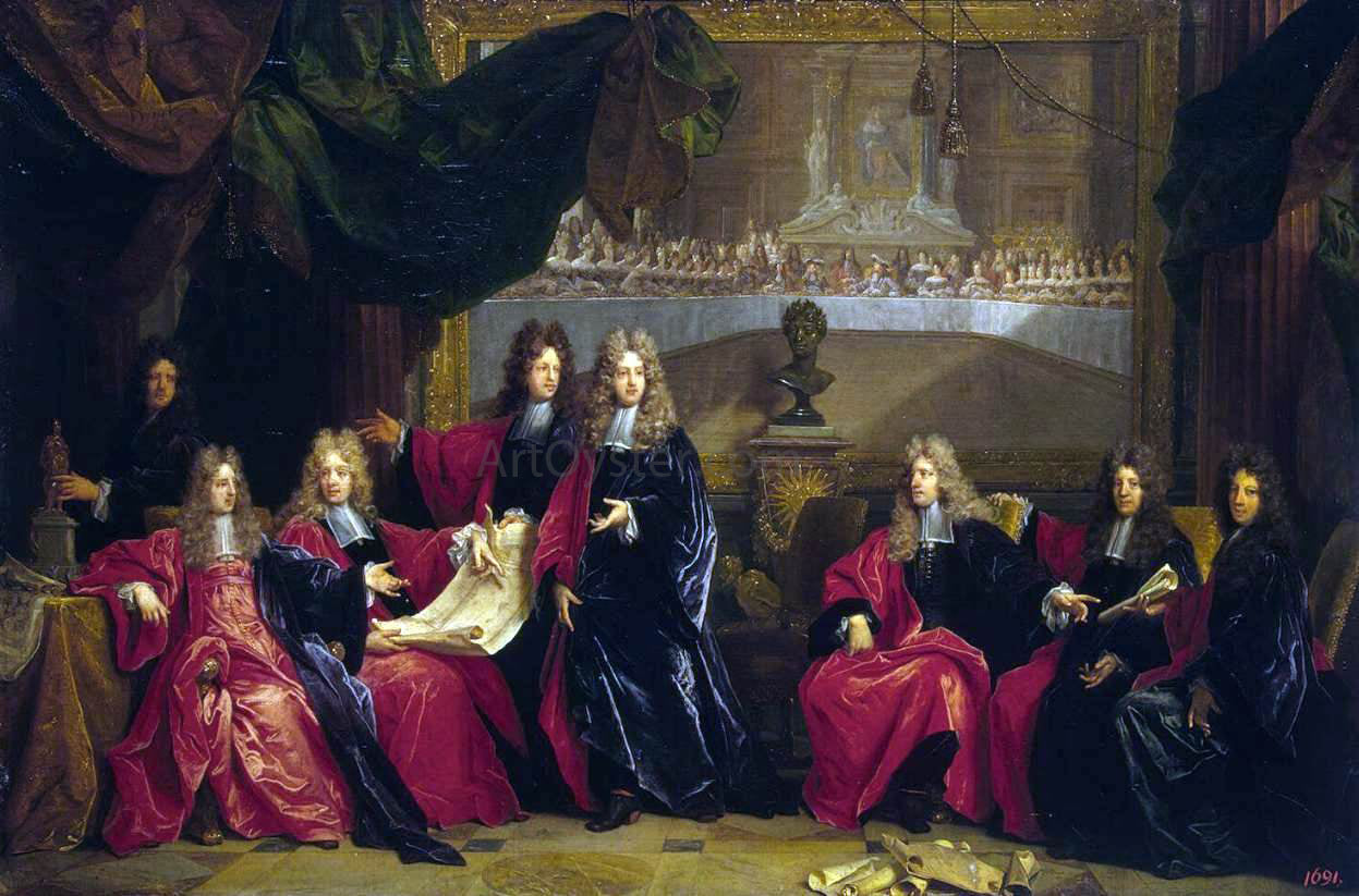 Nicolas De Largilliere Provost and Municipal Magistrates of Paris - Canvas Print