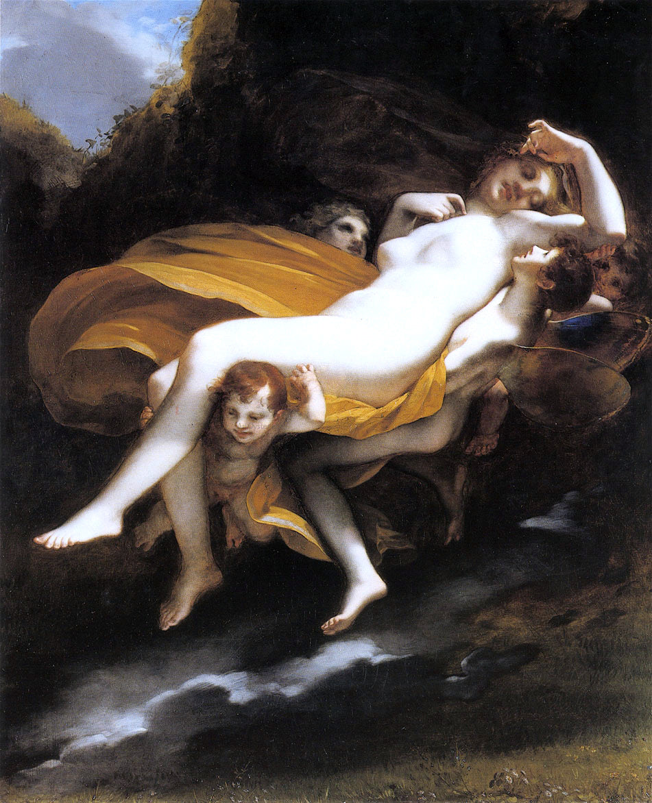 Pierre Paul Prudhon Psyche enleve par les zephyrs - Canvas Print