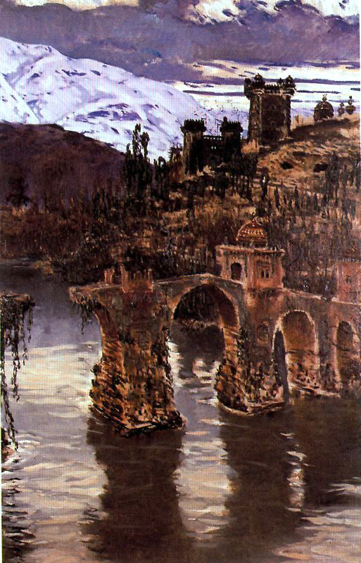 Antonio Munoz Degrain Puente de la Sultana - Canvas Print