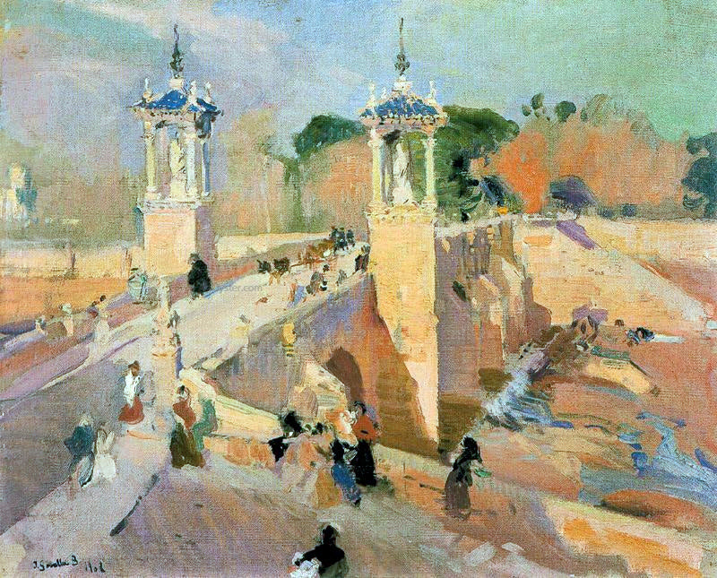 Joaquin Sorolla Y Bastida Puente de Real - Canvas Print