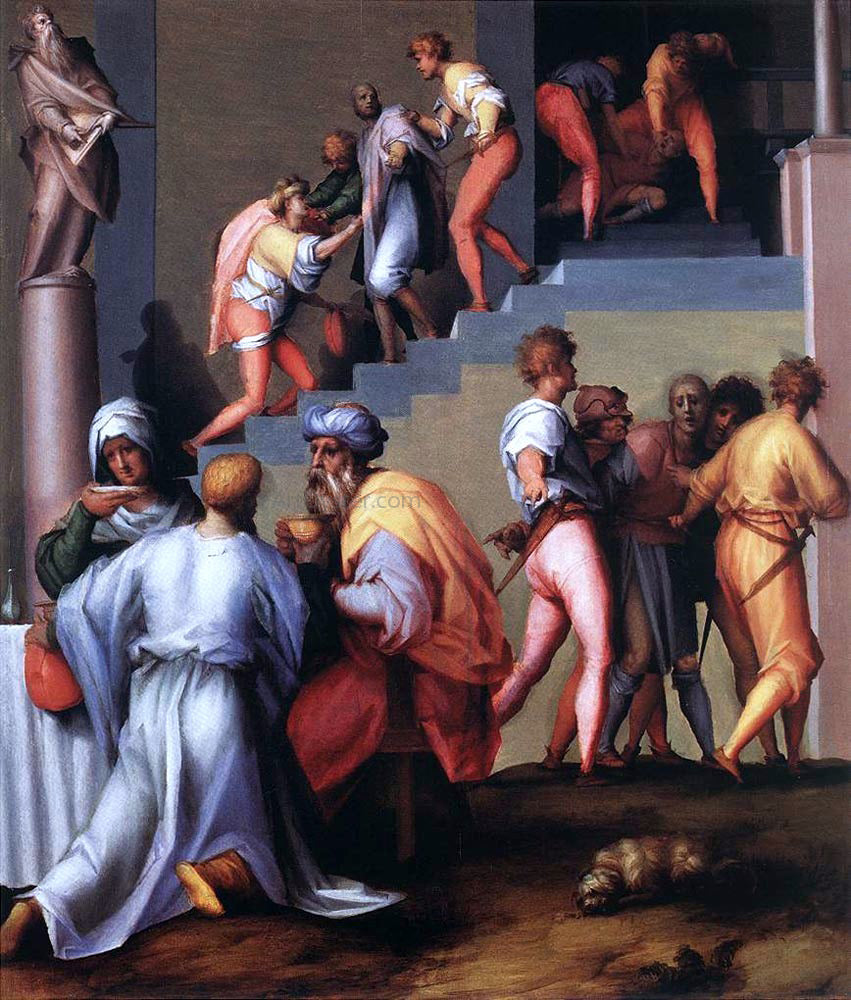 Jacopo Pontormo Punishment of the Baker - Canvas Print