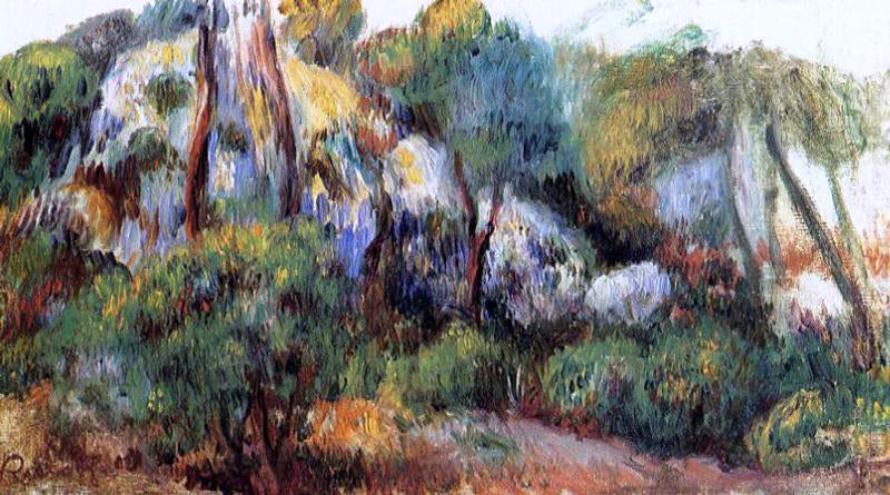 Pierre Auguste Renoir Purple Landscape - Canvas Print