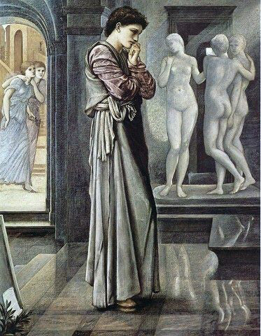Sir Edward Burne-Jones Pygmalion and the Image I: The Heart Desires - Canvas Print