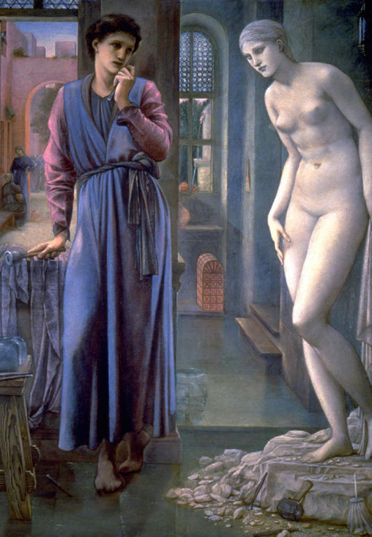 Sir Edward Burne-Jones Pygmalion and the Image II: The Hand Refrains - Canvas Print