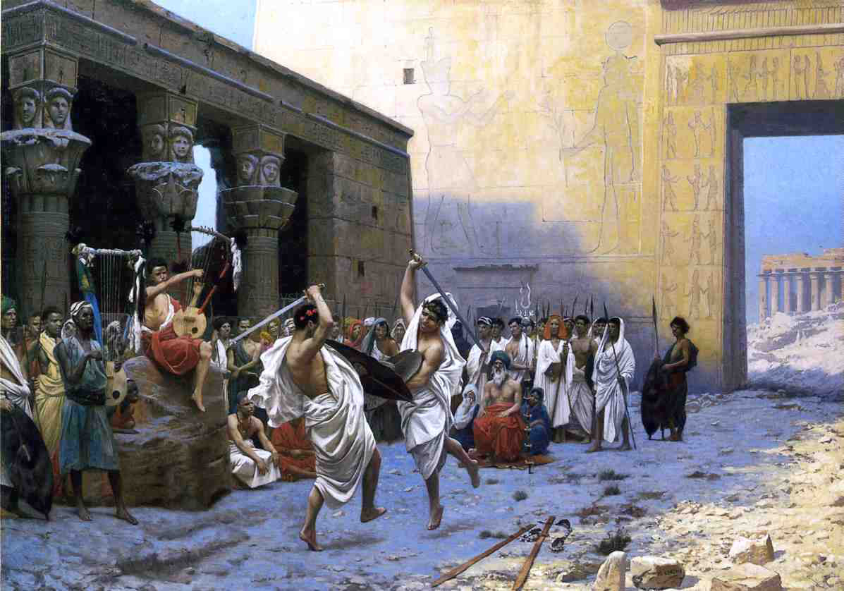 Jean-Leon Gerome Pyrrhic Dance - Canvas Print