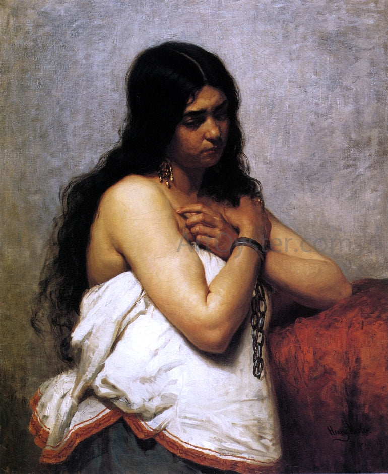 Henry Mosler Quadroon Girl - Canvas Print