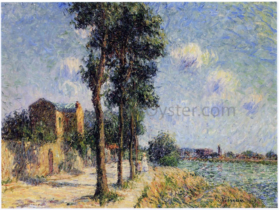 Gustave Loiseau Quay at Pontoise - Canvas Print