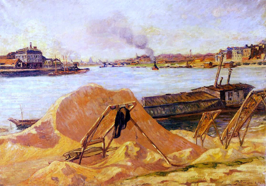 Armand Guillaumin Quay de Bercy - Canvas Print