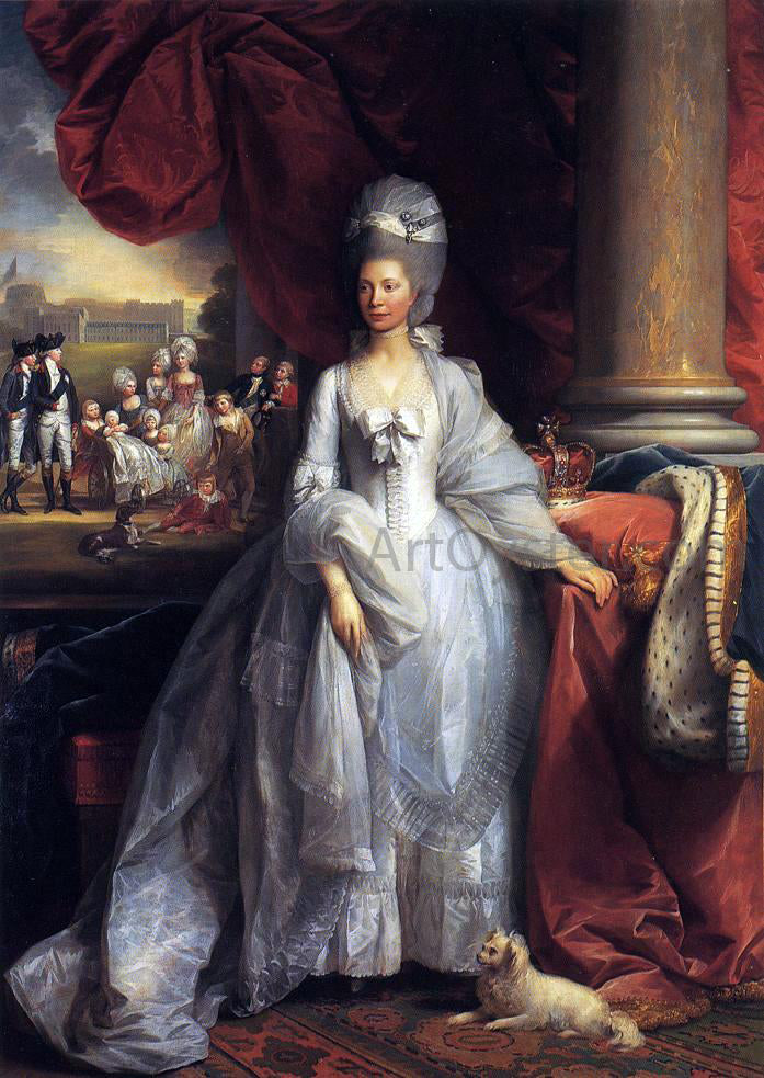 Benjamin West Queen Charlotte - Canvas Print
