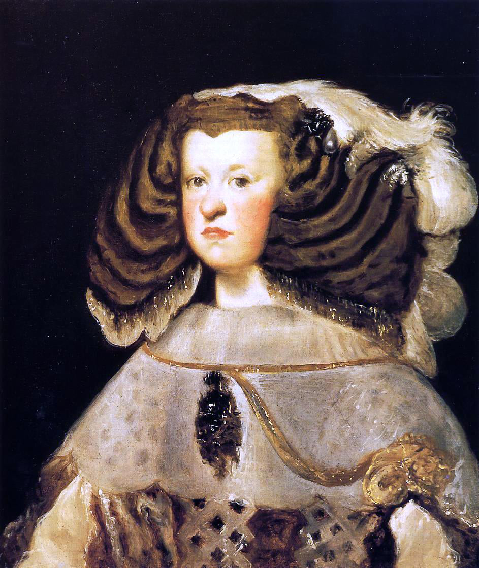 Diego Velazquez Queen Mariana - Canvas Print