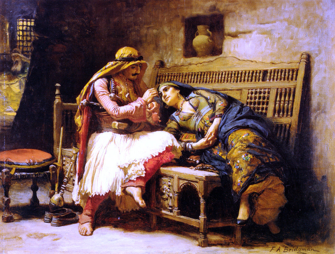 Frederick Arthur Bridgeman Queen of the Brigands - Canvas Print