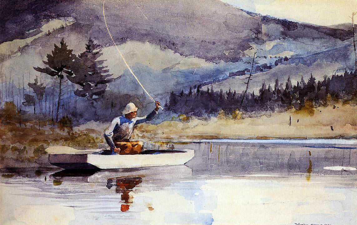 Winslow Homer Quiet Pool on a Sunny Day - Canvas Print