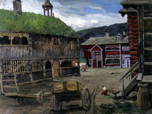 Jonas Lie Quiet Town (Norway) - Canvas Print
