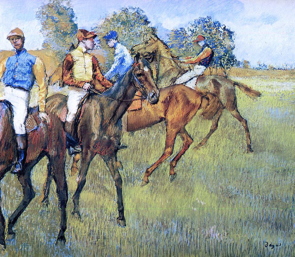 Edgar Degas Race Horses - Canvas Print