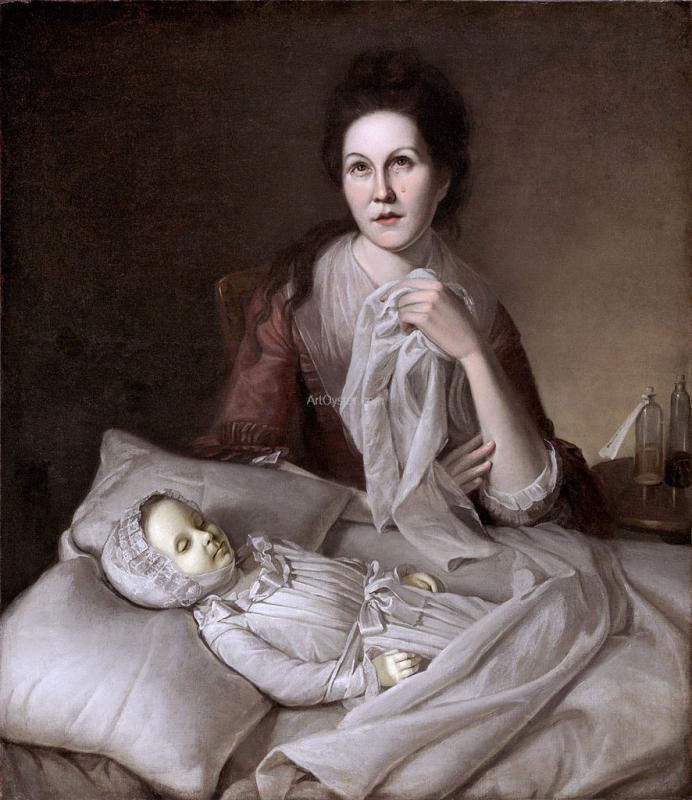 Charles Willson Peale Rachel Weeping - Canvas Print