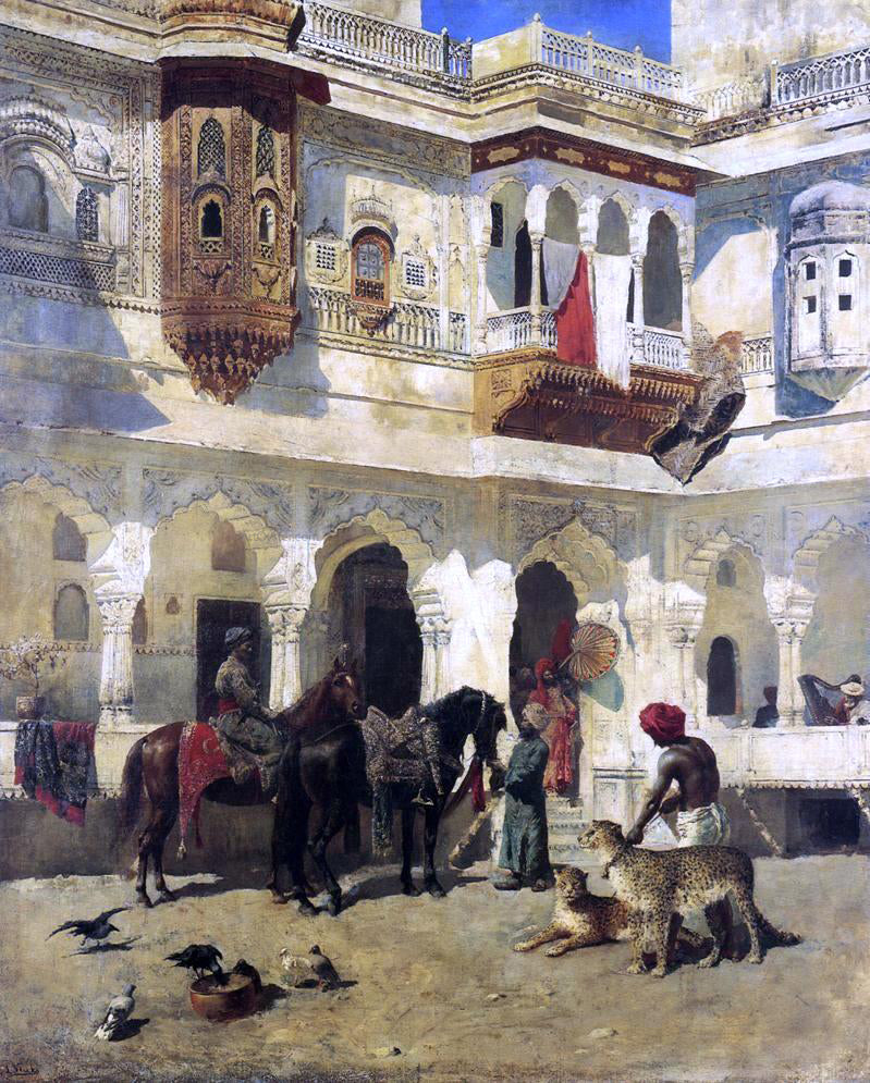 Edwin Lord Weeks Rahaj Starting on a Hunt - Canvas Print