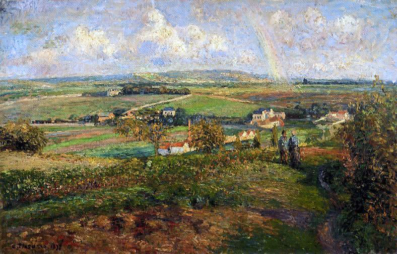 Camille Pissarro Rainbow, Pontoise - Canvas Print