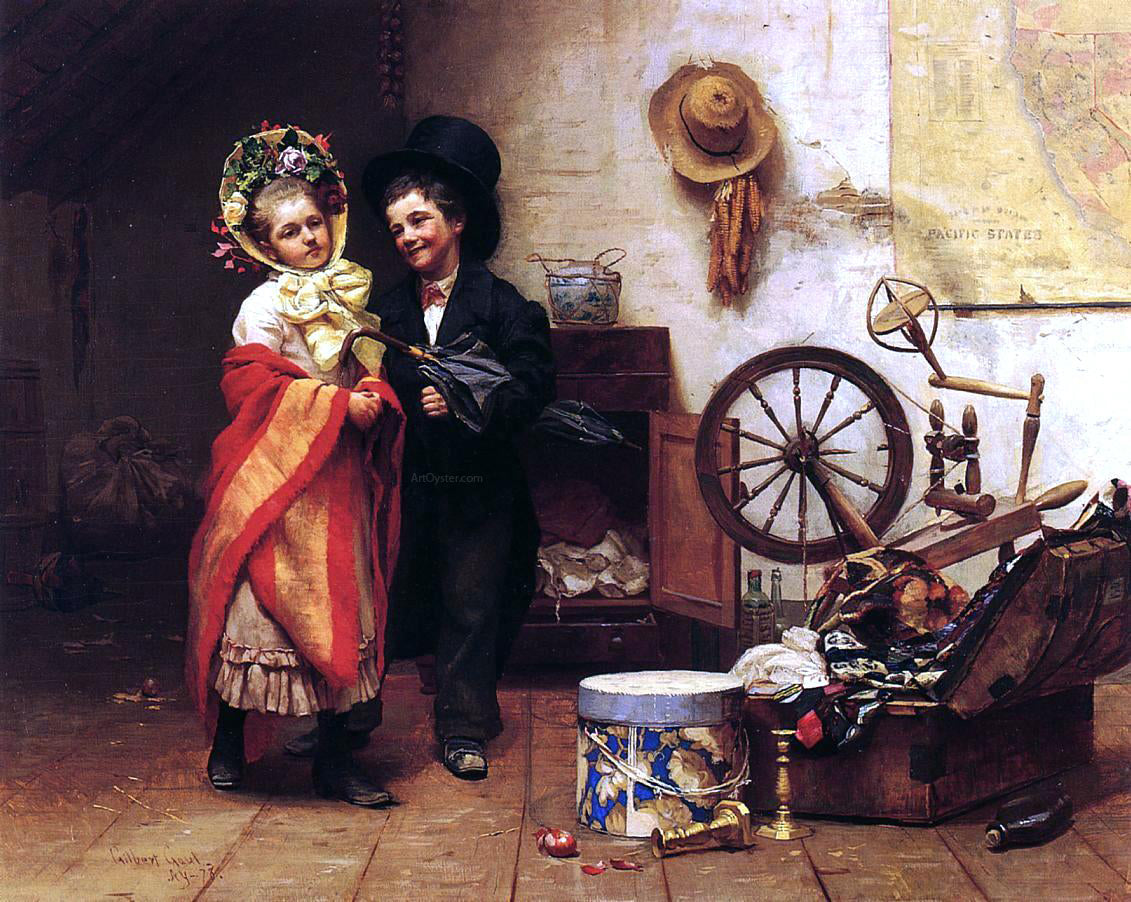 William Gilbert Gaul Rainy Day in the Garret - Canvas Print
