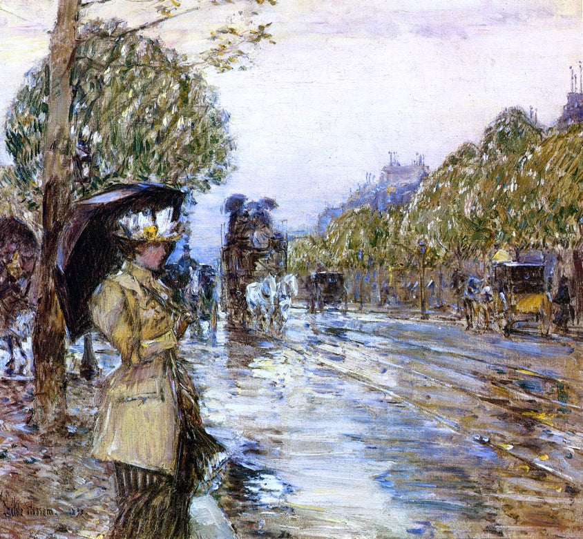 Frederick Childe Hassam Rainy Day, Paris - Canvas Print