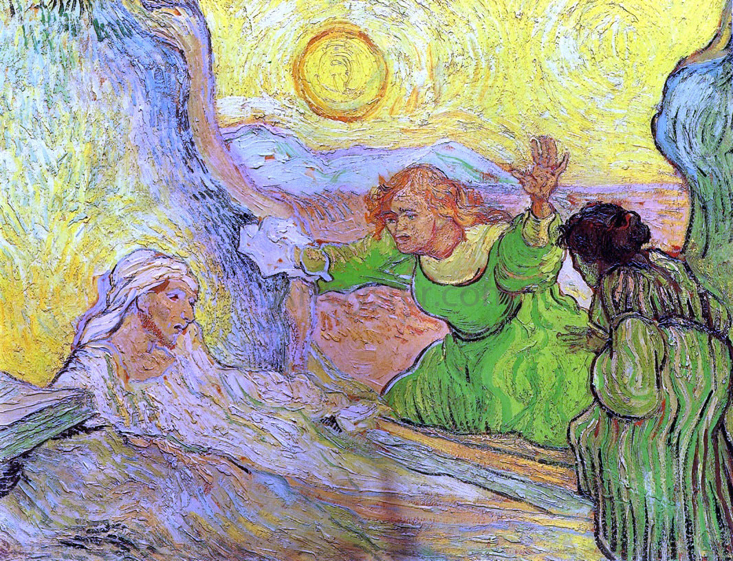 Vincent Van Gogh Raising of Lazarus (after Rembrant) - Canvas Print