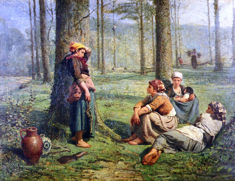 Pierre Billet Ramasseuses De Bois - Canvas Print